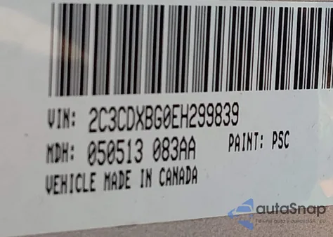 2014 Dodge Charger Se из США, поврежденный, VIN 2C3CDXBG0EH299839